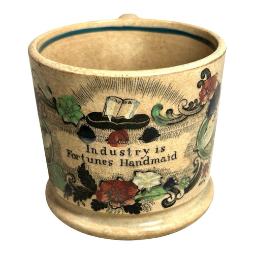 Antique 1800's Staffordshire Childs Nursery Mug
