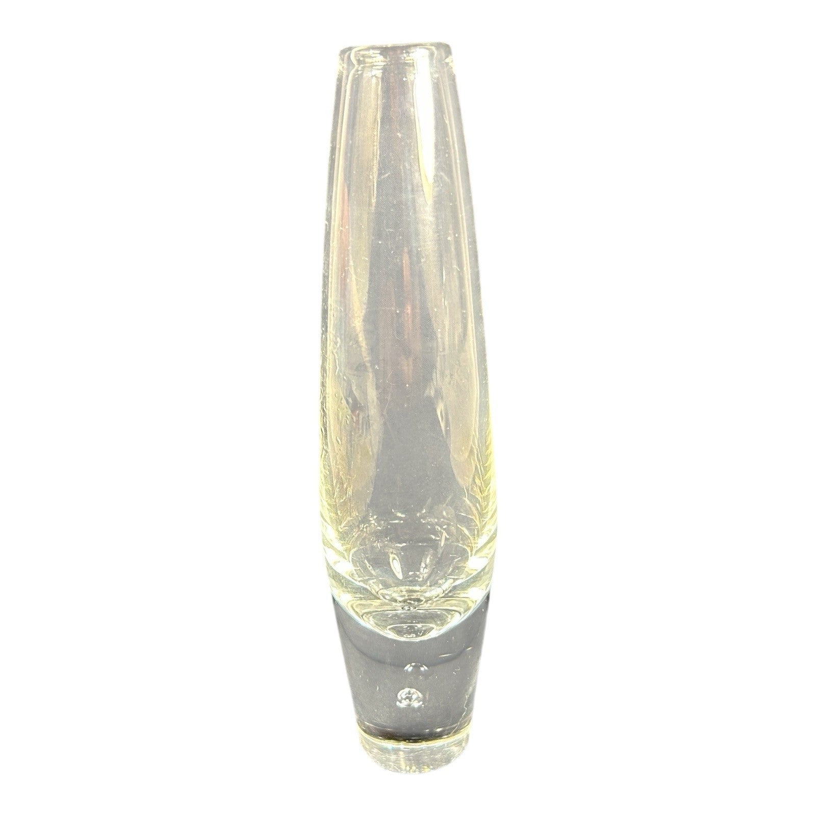 Vintage Signed Steuben Tear Drop Bud Vase