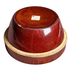 Antique Yellowware Red Brown Rockingham Glaze Mixing Bowl - Martha Stewart Prop
