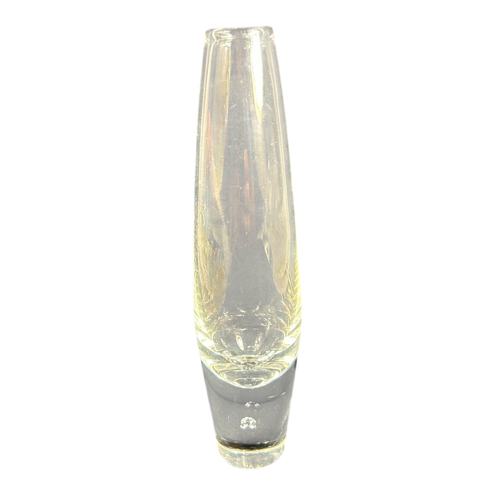 Vintage Signed Steuben Tear Drop Bud Vase