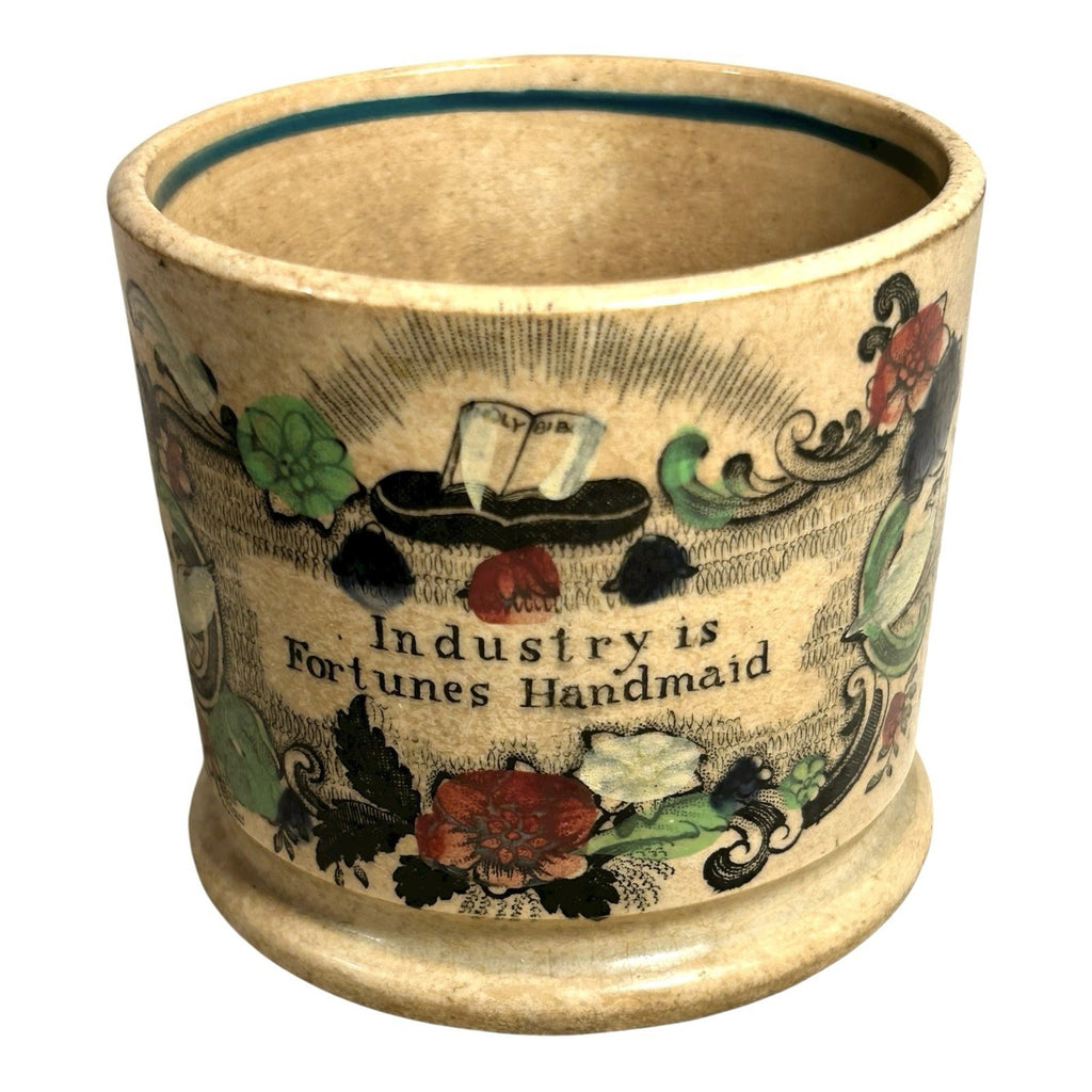 Antique 1800's Staffordshire Childs Nursery Mug
