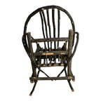 Antique Rustic Adirondack Twig Miniature Folk Art Rocking Chair