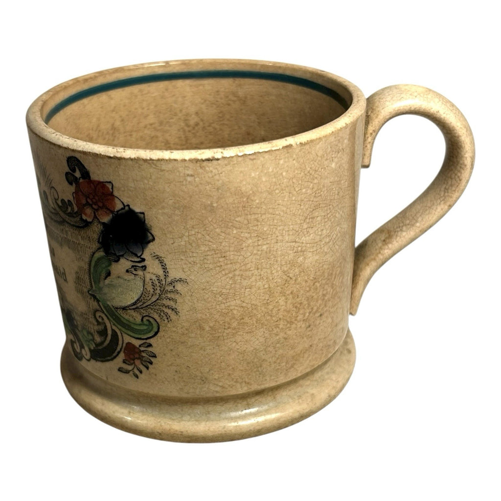 Antique 1800's Staffordshire Childs Nursery Mug