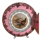 Antique Set of Two German Bavaria Pheasant Plates