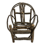 Antique Rustic Adirondack Twig Miniature Folk Art Rocking Chair