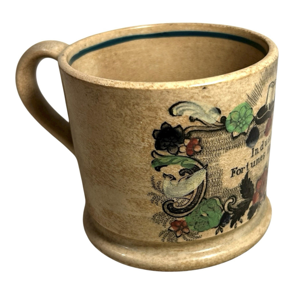 Antique 1800's Staffordshire Childs Nursery Mug