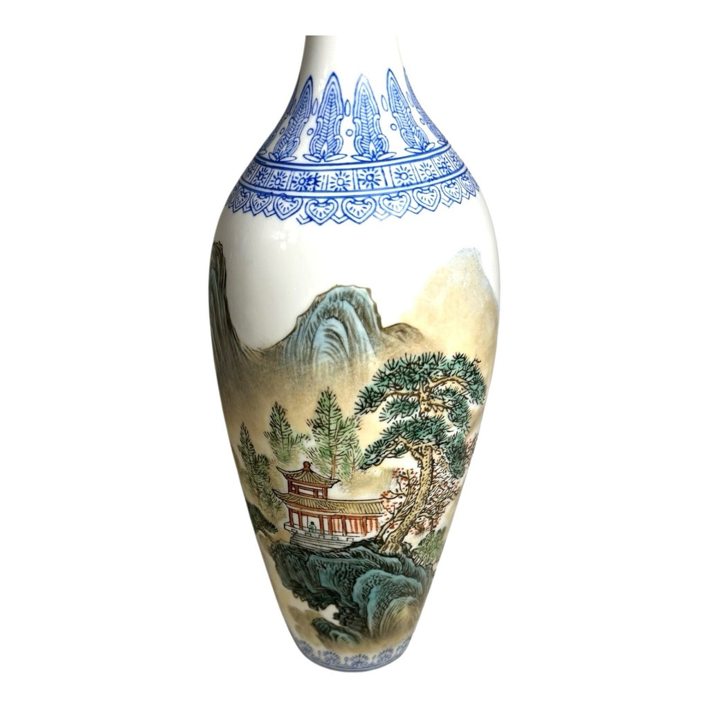 Vintage Eggshell Porcelain Vase from JIngdezhen China in Presentation Box