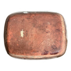Antique Redware Slip Decorated Slipware Pottery Divided Serving Dish