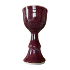 Vintage Gerry Williams Red Glazed Stoneware Pottery Goblet Cup (Signed)