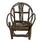 Antique Rustic Adirondack Twig Miniature Folk Art Rocking Chair