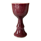 Vintage Gerry Williams Red Glazed Stoneware Pottery Goblet Cup (Signed)