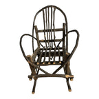 Antique Rustic Adirondack Twig Miniature Folk Art Rocking Chair