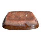 Antique Redware Slip Decorated Slipware Pottery Divided Serving Dish