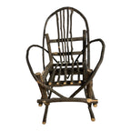Antique Rustic Adirondack Twig Miniature Folk Art Rocking Chair