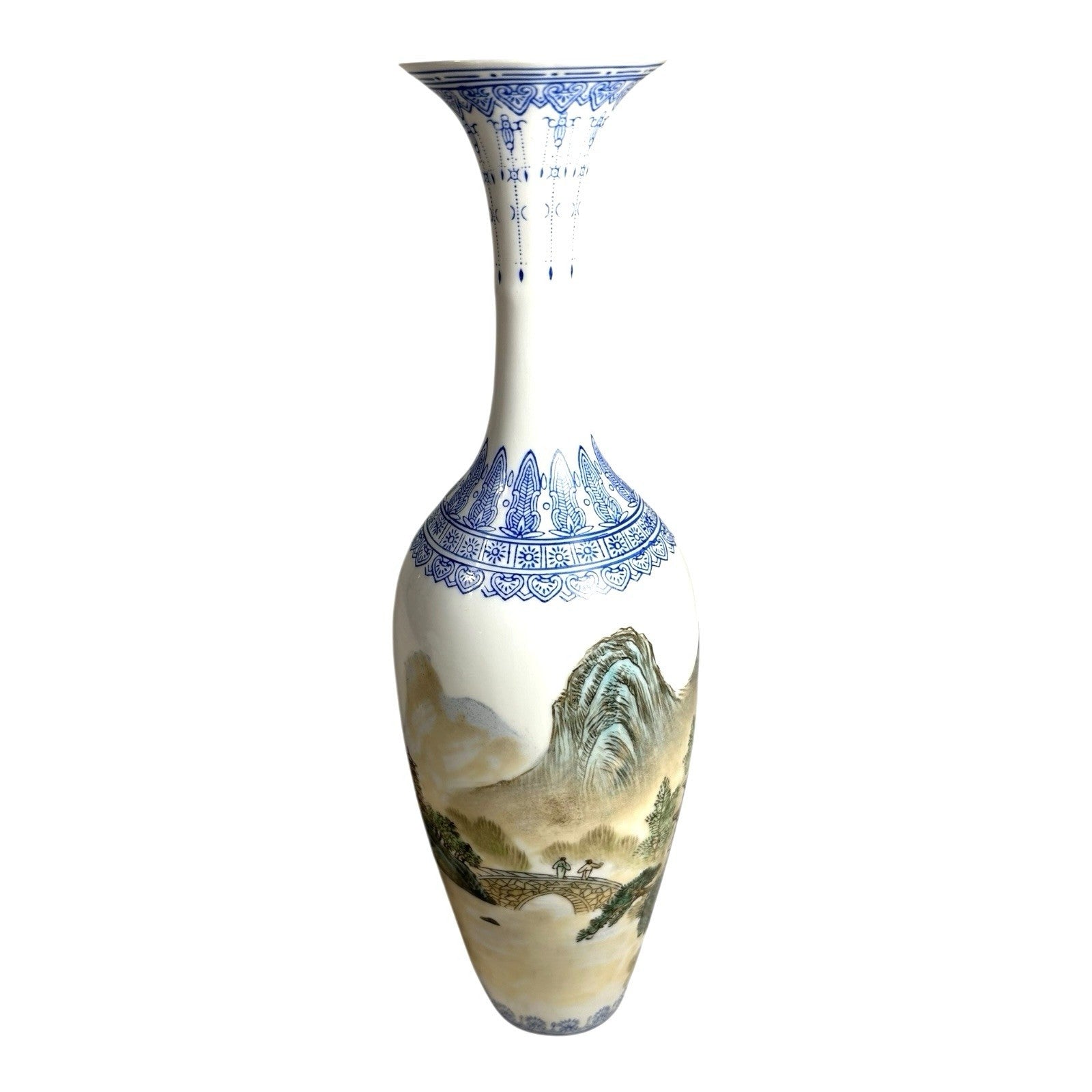 Vintage Eggshell Porcelain Vase from JIngdezhen China in Presentation Box
