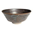 Vintage Studio Art Pottery Metallic Wabi Sabi Matcha Tea Bowl - Gold Interior