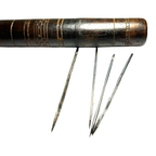 Antique Sailmaker Needles (4) and Hand Carved Case
