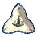Antique Quimper France Pottery Breton Woamn Petit Breton Wall Hanging Dish
