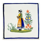 Vintage Quimper Faience Breton Tiles - Wall Plaque, House Number & Calendar Lot