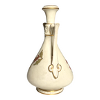 Antique Royal Worcester Art Nouveau Double Handled Floral Vase
