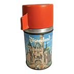 Vintage 1960 Aladdin Disneyland Metal Lunch Box & Thermos Set