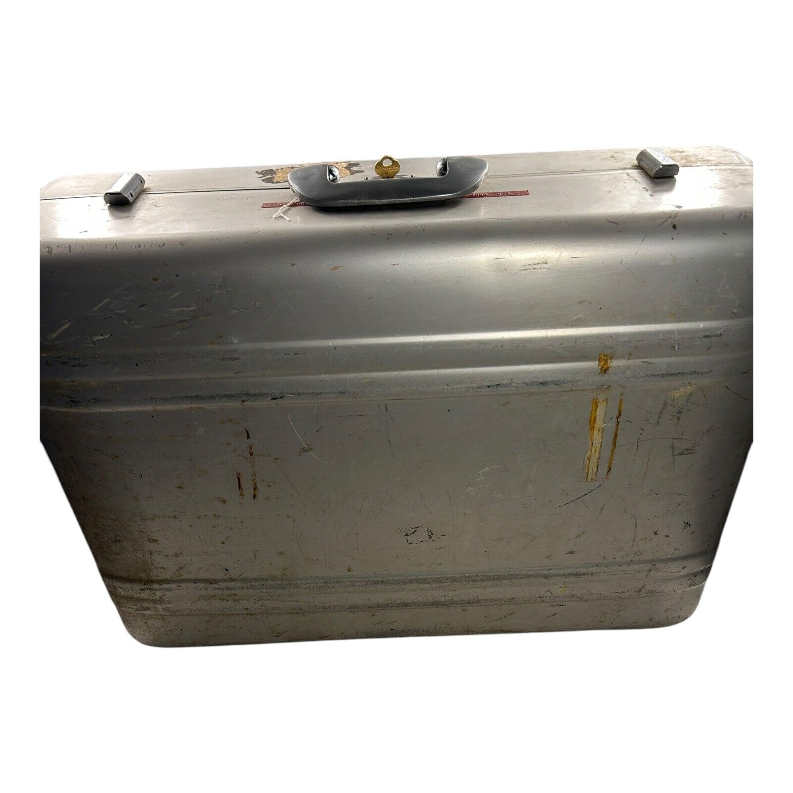 Vintage Halliburton Aluminum Suitcase with Underwater Naval Systems Center Logo