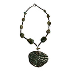 Vintage Native American Turquoise & Stone Necklace with Butterfly Pendant