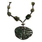 Vintage Native American Turquoise & Stone Necklace with Butterfly Pendant