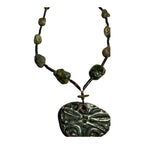 Vintage Native American Turquoise & Stone Necklace with Butterfly Pendant