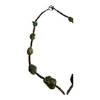 Vintage Native American Turquoise & Stone Necklace with Butterfly Pendant