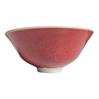 Vintage Studio Art Pottery Red Oxblood Glaze Chawan Matcha Tea Bowl