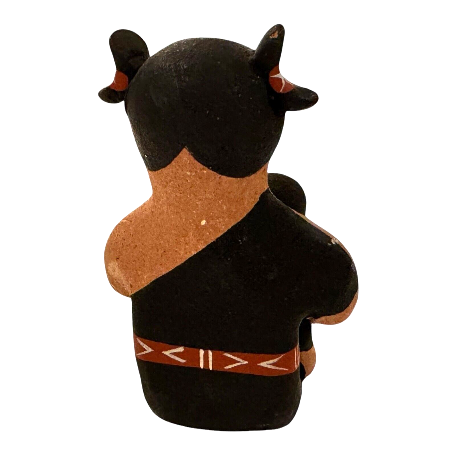 Vintage Native American Cochiti Pottery Storyteller Figurine - Signed