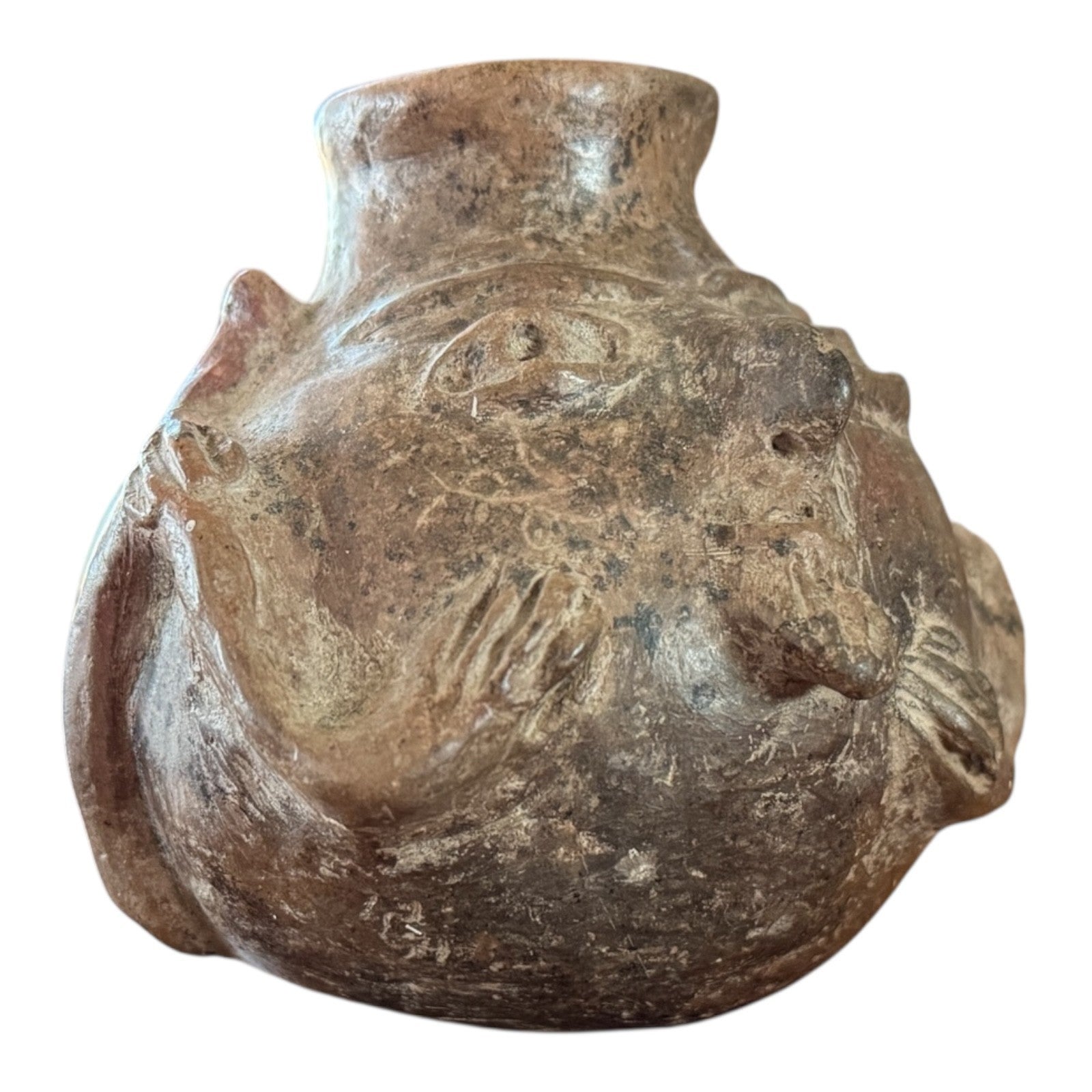 Pre-Columbian Colima Anthropomorphic Creature Effigy Vessel, West Mexico