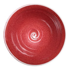 Vintage Studio Art Pottery Red Oxblood Glaze Chawan Matcha Tea Bowl