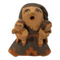 Vintage Native American Jemez Pueblo Pottery Storyteller Figurine (Signed)