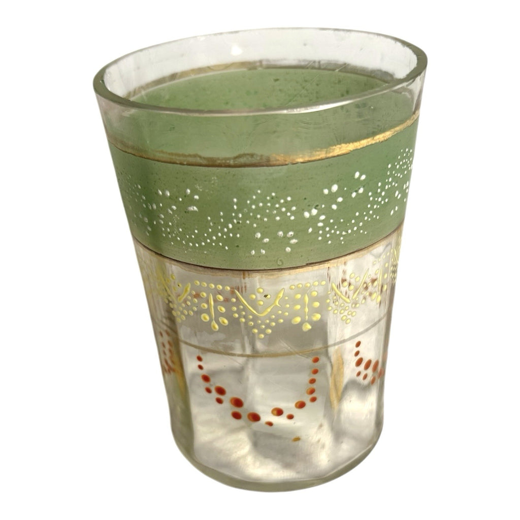 Vintage Victorian Hand Painted Glass Owned by Martha Stewart Turkey Hill Kitchen