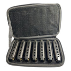 Hohner Piedmont Blues 7-Harmonica Set with Case
