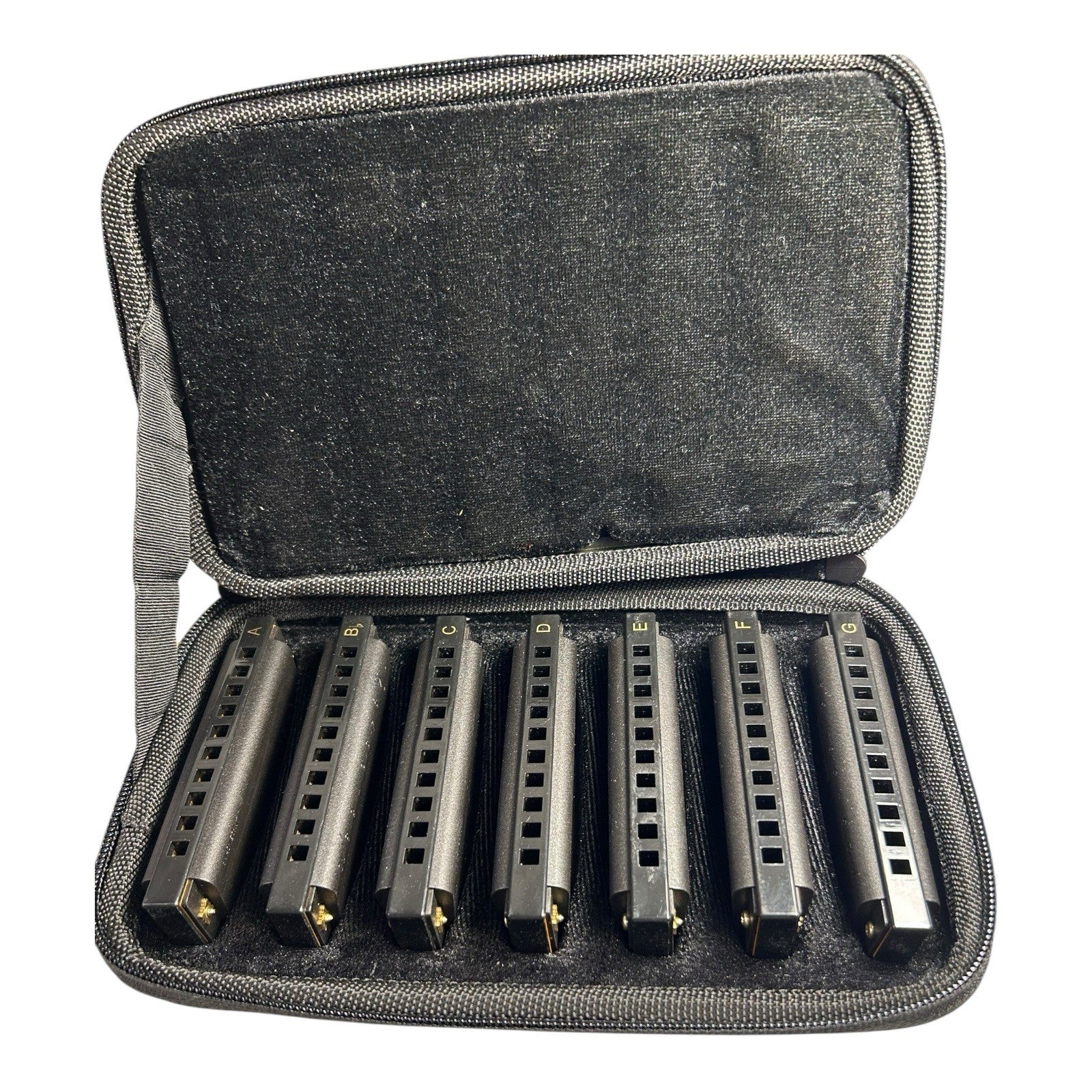Hohner Piedmont Blues 7-Harmonica Set with Case
