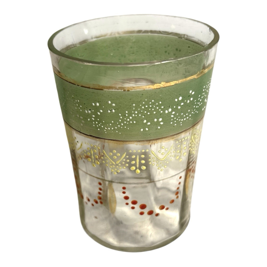 Vintage Victorian Hand Painted Glass Owned by Martha Stewart Turkey Hill Kitchen