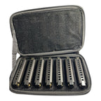 Hohner Piedmont Blues 7-Harmonica Set with Case