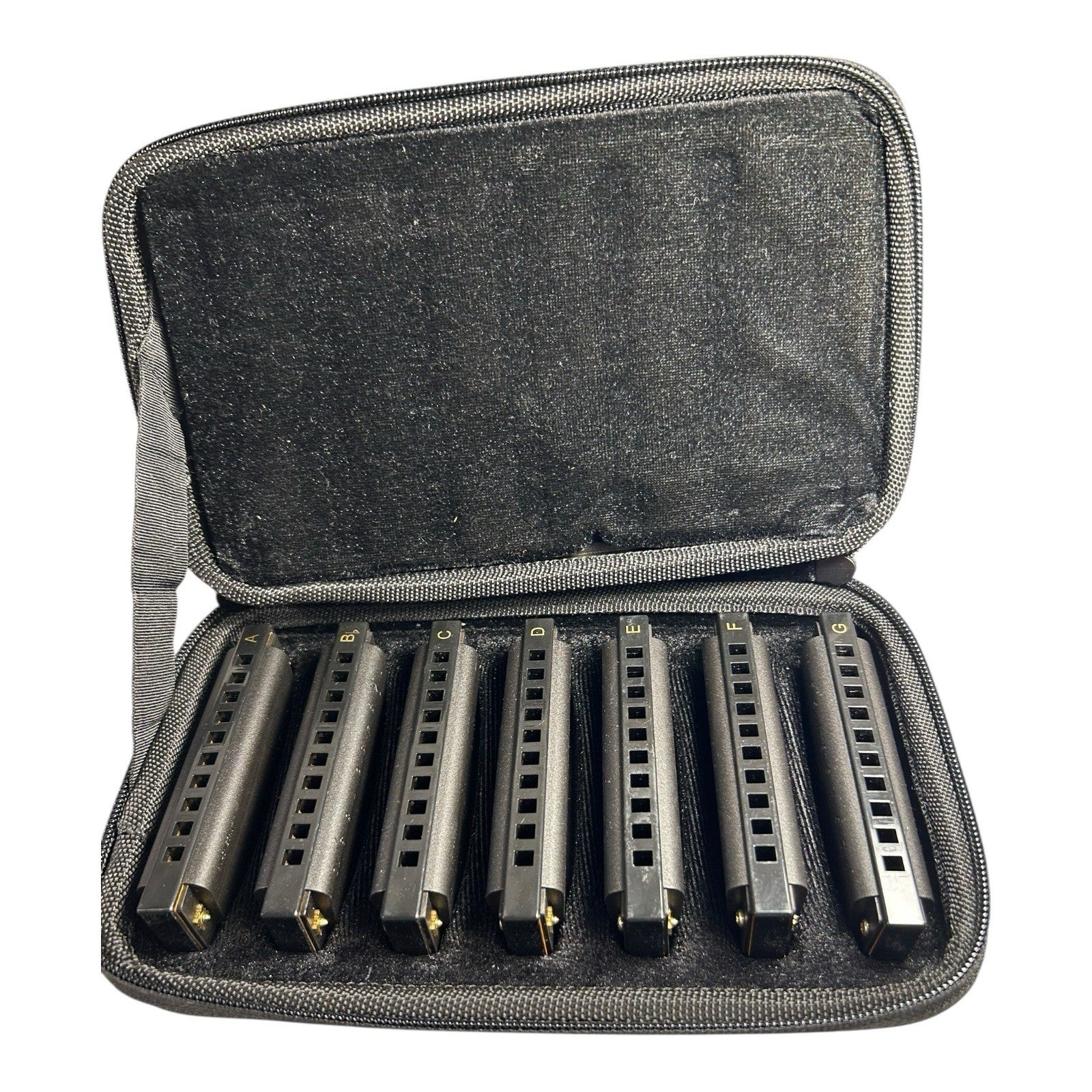 Hohner Piedmont Blues 7-Harmonica Set with Case