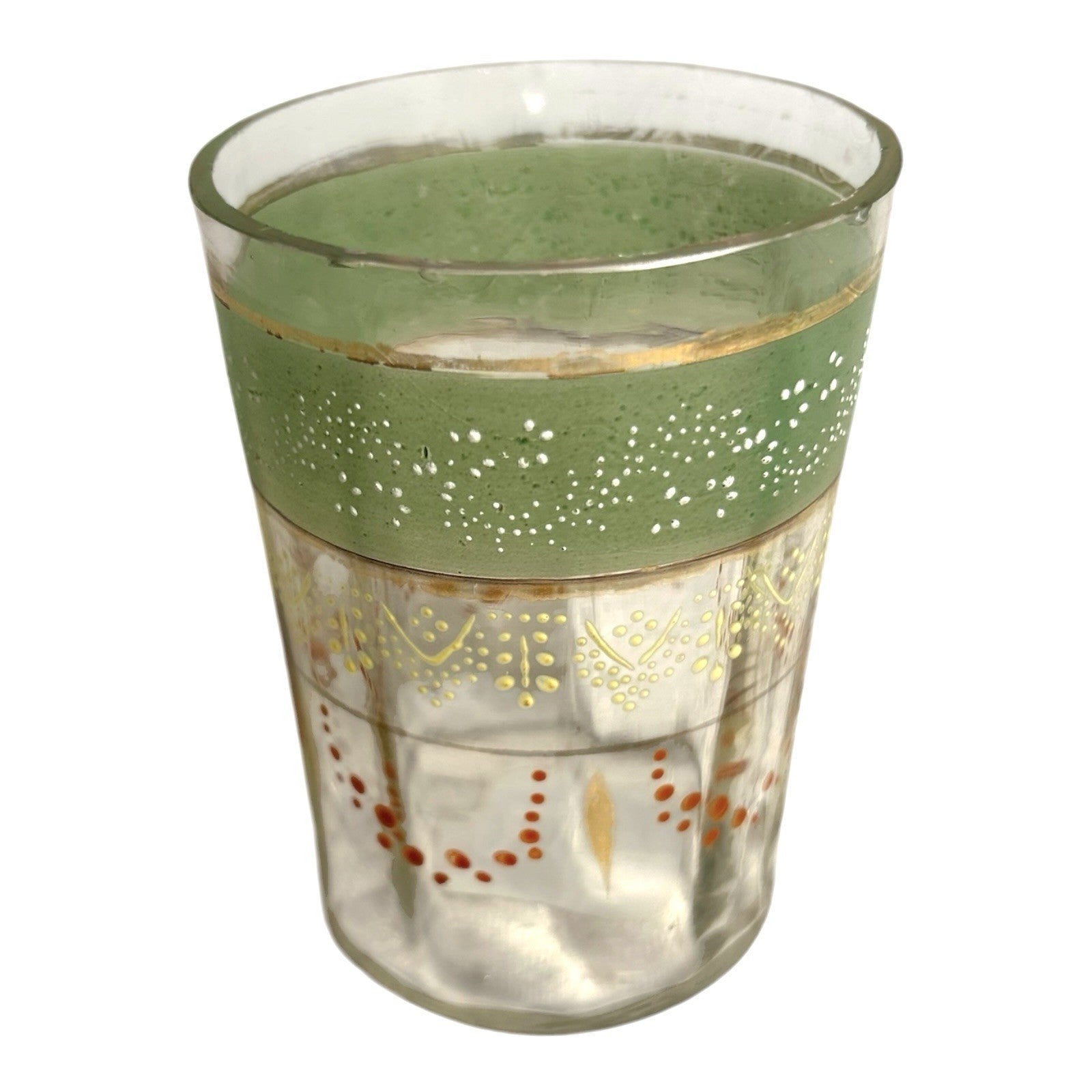 Vintage Victorian Hand Painted Glass Owned by Martha Stewart Turkey Hill Kitchen