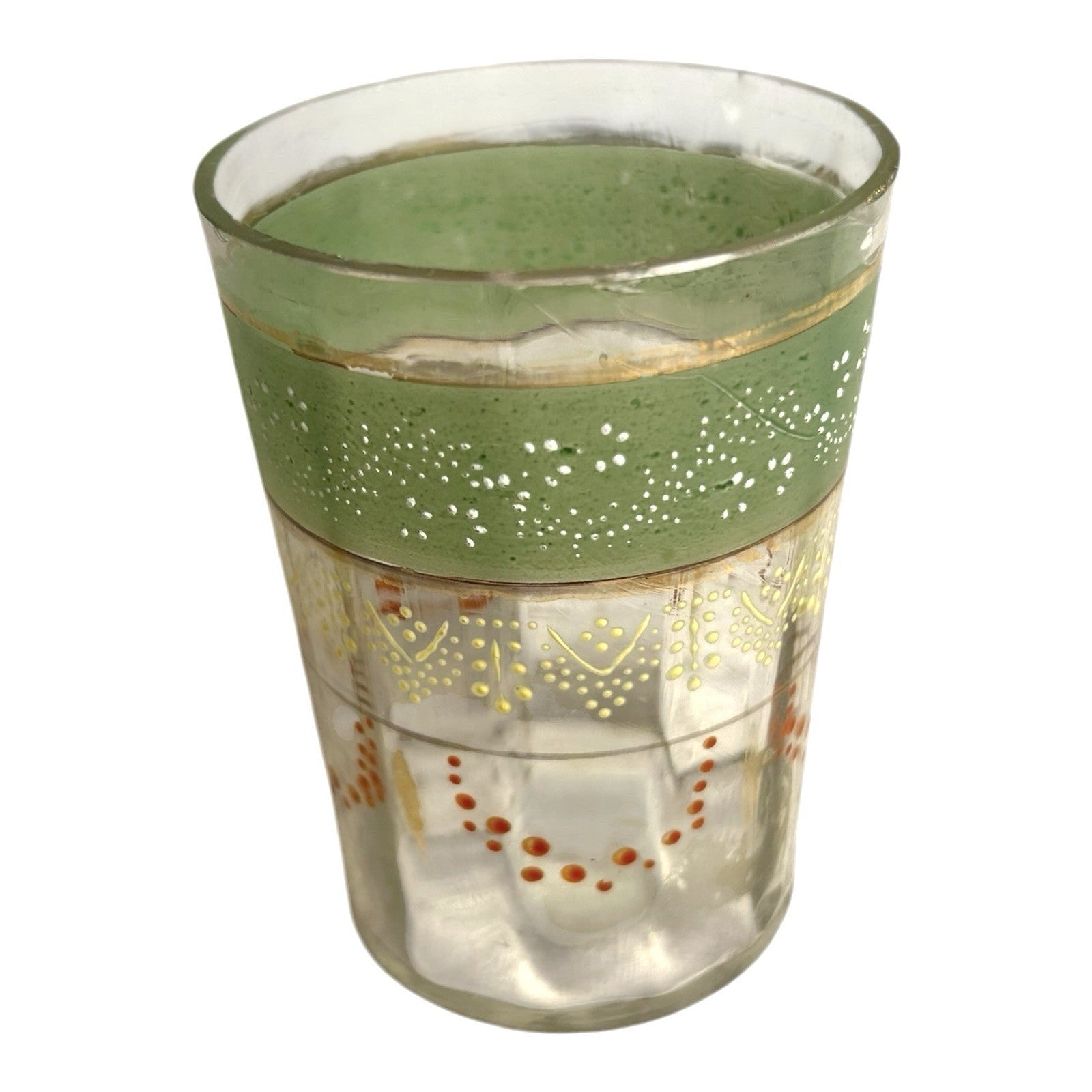 Vintage Victorian Hand Painted Glass Owned by Martha Stewart Turkey Hill Kitchen