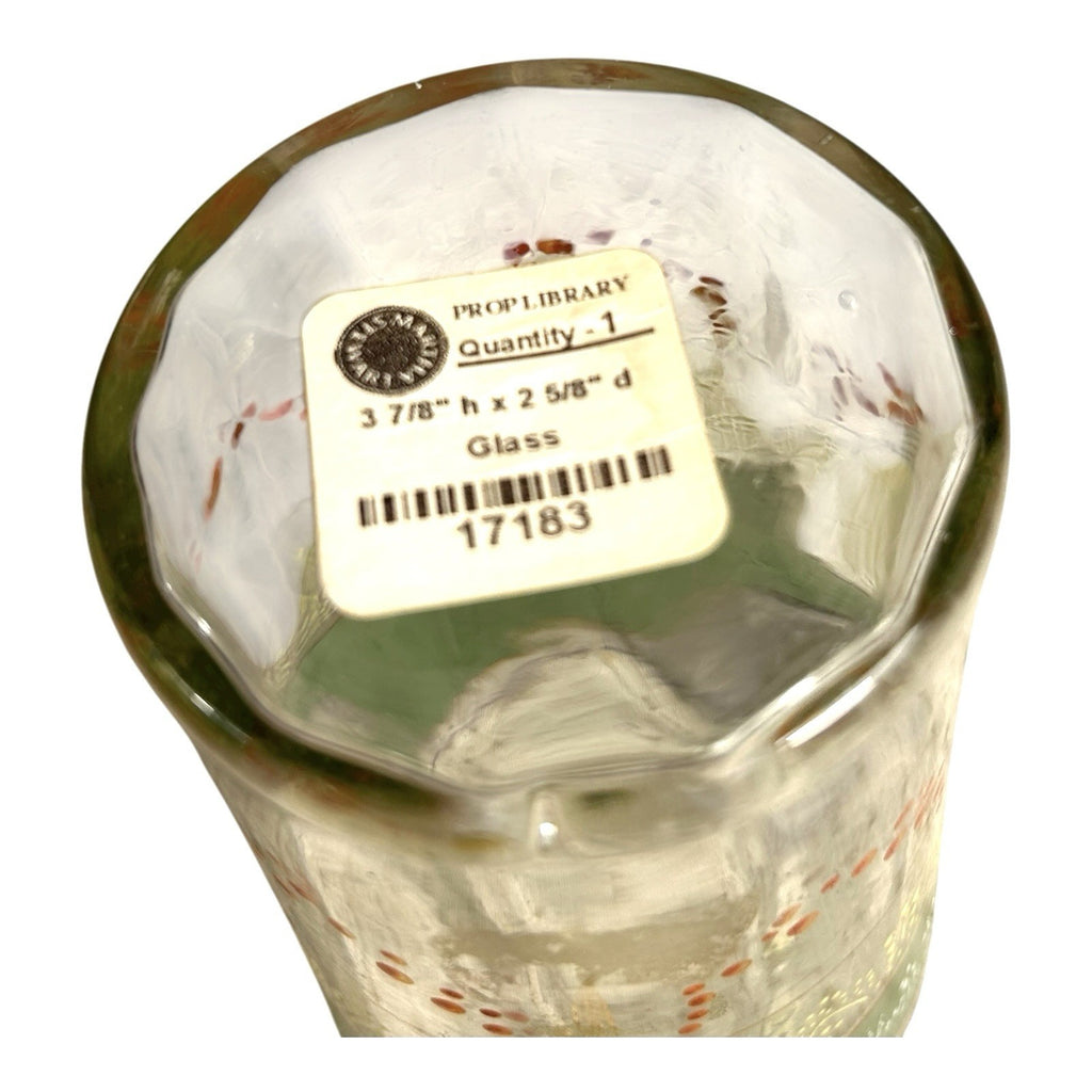 Vintage Victorian Hand Painted Glass Owned by Martha Stewart Turkey Hill Kitchen