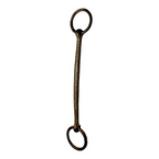 Antique Hand Forged Iron Horse Snaffle Bit - Primitive Equestrian Tack