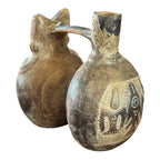Pre-Columbian West Mexico Colima Double Chamber Effigy Vessel - Anthropomorphic