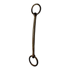 Antique Hand Forged Iron Horse Snaffle Bit - Primitive Equestrian Tack