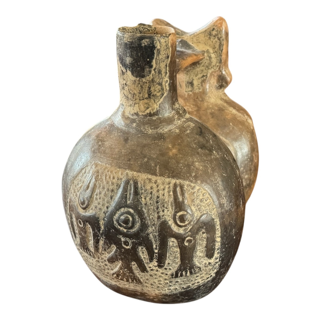 Pre-Columbian West Mexico Colima Double Chamber Effigy Vessel - Anthropomorphic