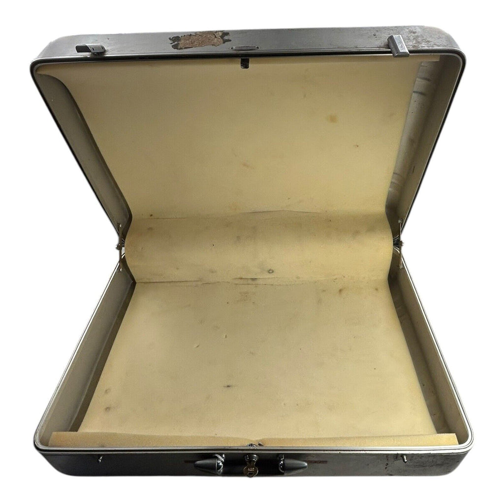 Vintage Halliburton Aluminum Suitcase with Underwater Naval Systems Center Logo