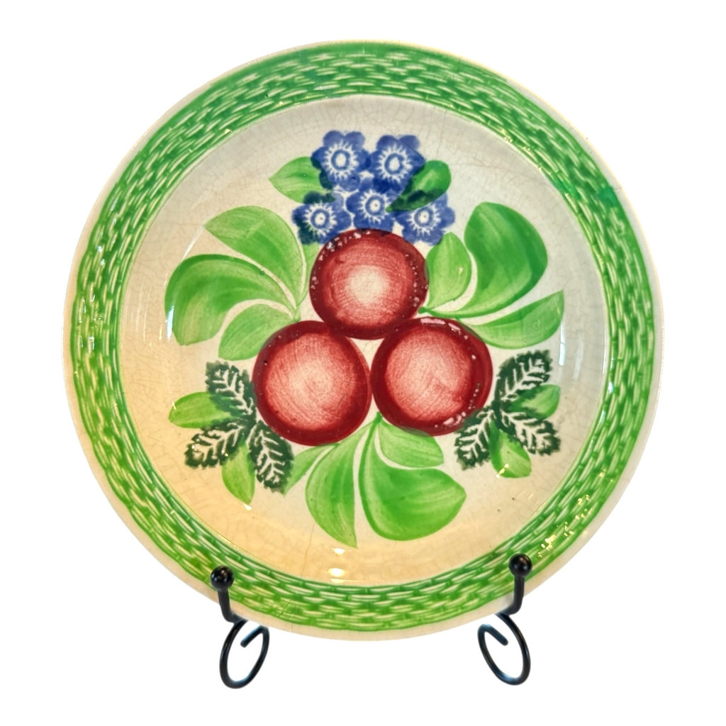 Antique Staffordshire Adams Tunstall Plum Fruit Tea Plate 7"